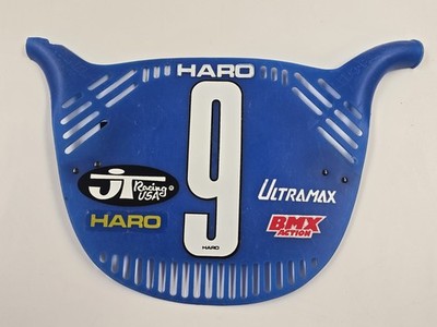 HARO ハロー　ゼッケンプレート　OLD SCHOOL BMX ビンテージ Rare Vintage 1980's Bob Haro Flo Panel Number Plate Blue Old