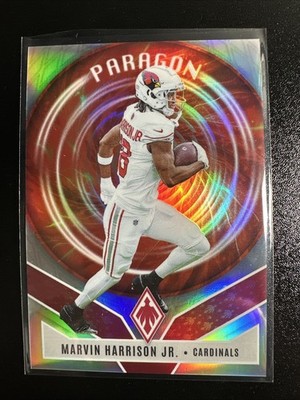 2025 Panini Phoenix Football Marvin Harrison Jr #18 Paragon Silver 