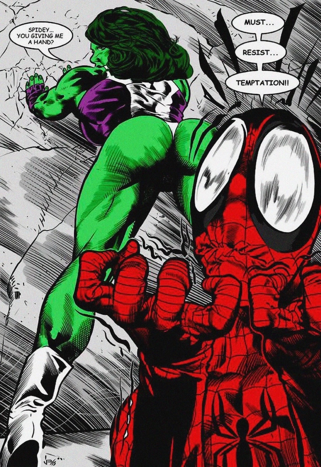 She Hulk Mary Jane MJ Spider Man Comic Poster print 16"x24" wall art home decor
Opens in a new windo