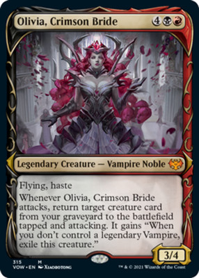 MTG Olivia, Crimson Bride - Showcase, NM-Mint, English Innistrad: Crimson Vow