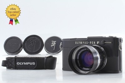 【MINT w/ Hood】 Olympus Pen FT Black Half Frame Film Camera 40mm F1.4 From Japan