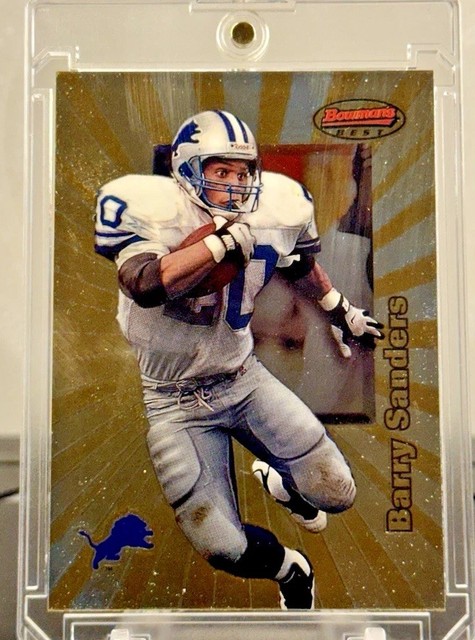 Barry Sanders 1998 Bowman's Best #100 Radiant Gold 90s HOF 💎