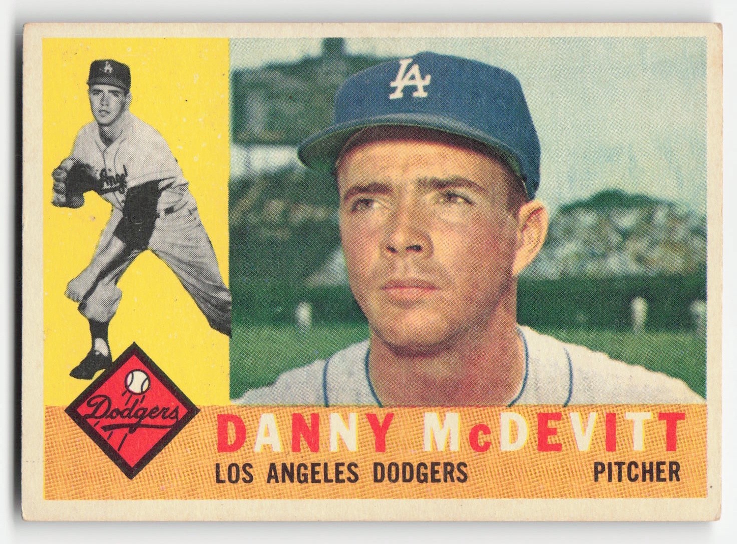 Danny McDevitt 1960 Topps #333 Los Angeles Dodgers GD-VG