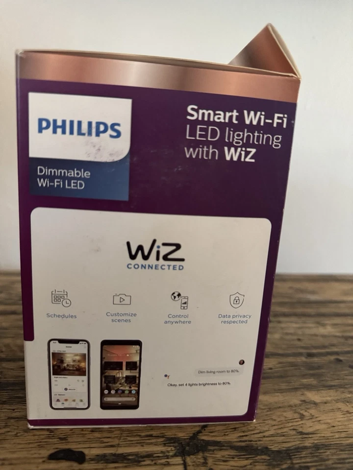 Philips Easy Control LED 65 Watt Equiv Dimmable Smart Wi-Fi Bulb *Box Damage - Image 2 of 4