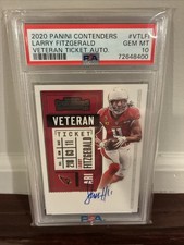 2020 Panini Contenders Larry Fitzgerald  Veteran Ticket Auto