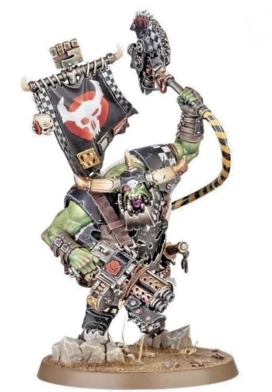 Ork Warboss - Armageddon - Warhammer 40k, New on Sprue, GW Orks, War Boss