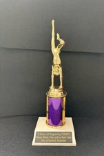 Female Gymnast Handstand Figure Trophy With 3” Post. (Please See All Photos)