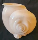 Vintage Cambridge Crown Tuscan Pink  Nautilus Shell Vase 8”