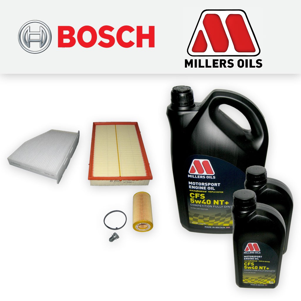 SERVICE KIT for AUDI TT (8J) RS QUATTRO OIL AIR CABIN FILTER +NT OIL (2009-2014)