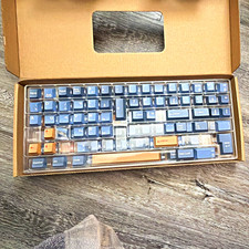 Mechanical Compact Keyboard Blue/Orange QWERTY read description