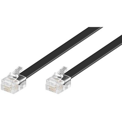 Wentronic TEL 6P6C/RJ12 1500 BLACK 15m Modularanschlußk # 50324