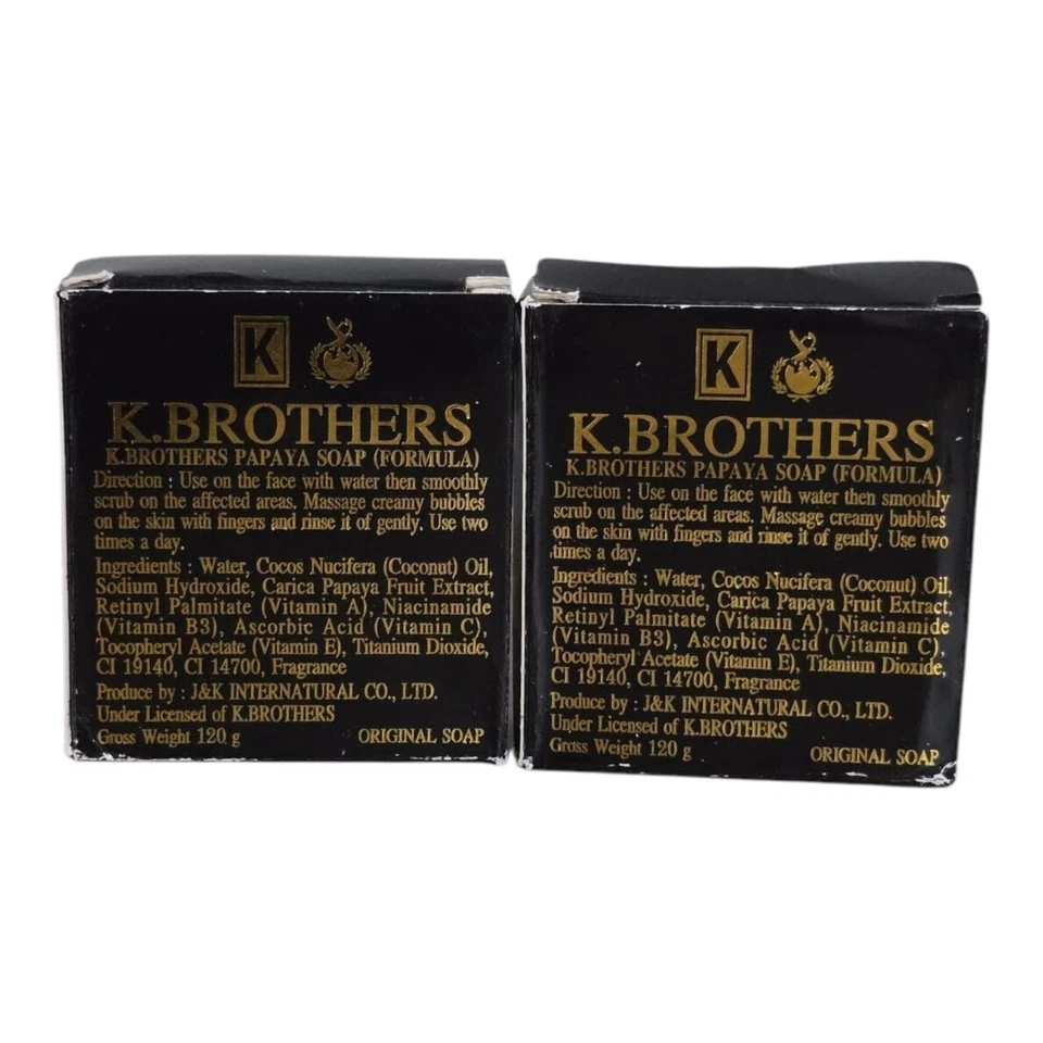 Jabón facial original K Brother Papaya Beauty Care 2 piezas Foto 2 de 3