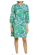 Eliza J Green Floral Dress. Size 8 