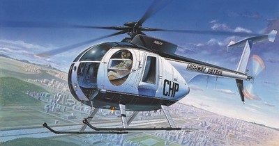 12249 Academy 1/48 HUGHES 500D POLICE HELICOPTER