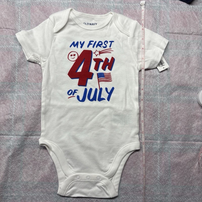 My First 4 Of July  Snap Closure