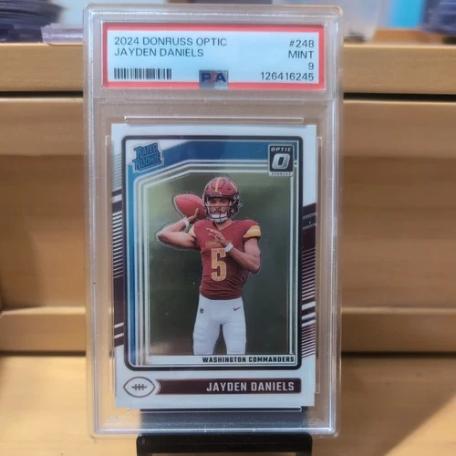 Panini Donruss Optic 2024 Jayden Daniels #248 Rated Rookie PSA 9 Commanders Foo…