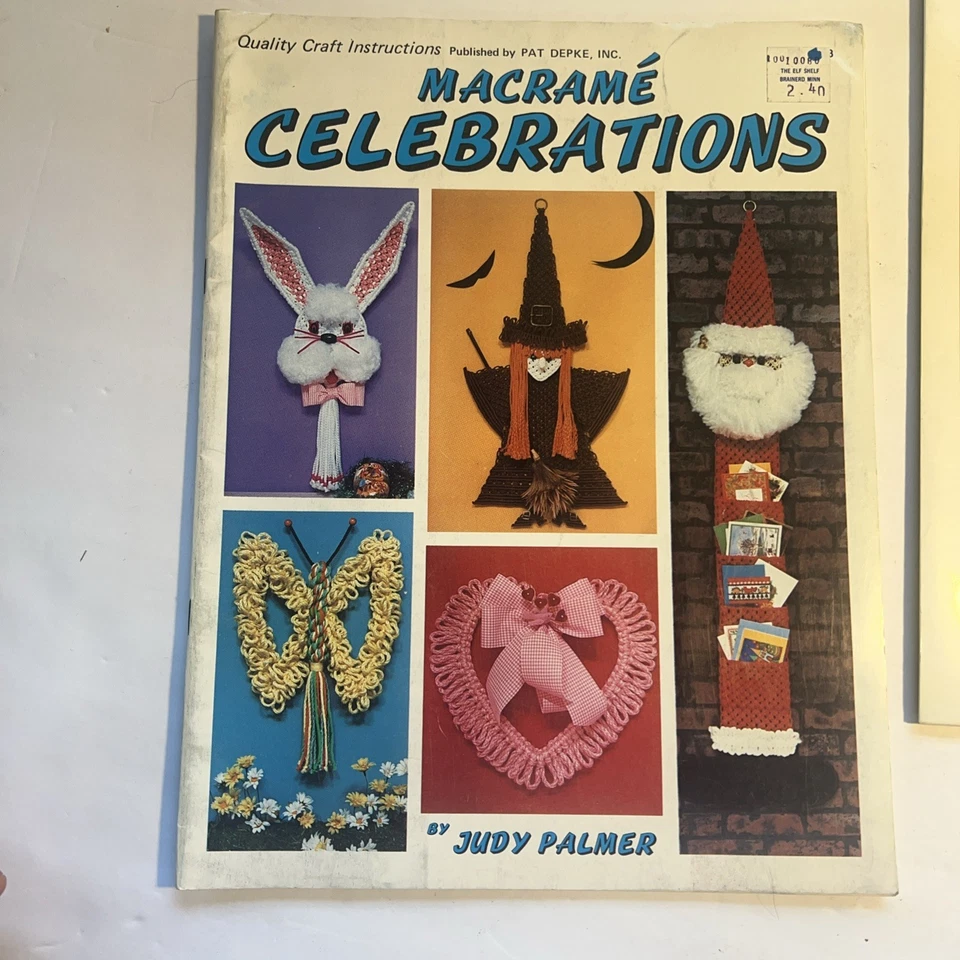 Vintage Macrame Pattern Books Holiday Christmas Halloween - Image 3 of 4