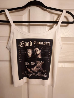 #ad Good Charlotte crop top good charlotte tank top The Young And The Hopeless Shirt $24.38