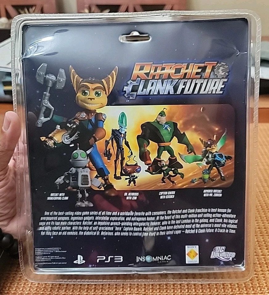 PS3 Ratchet & Clank - Ratchet con Transforming Clank Nuevo y Sellado Difícil de Encontrar RARO Foto 3 de 4