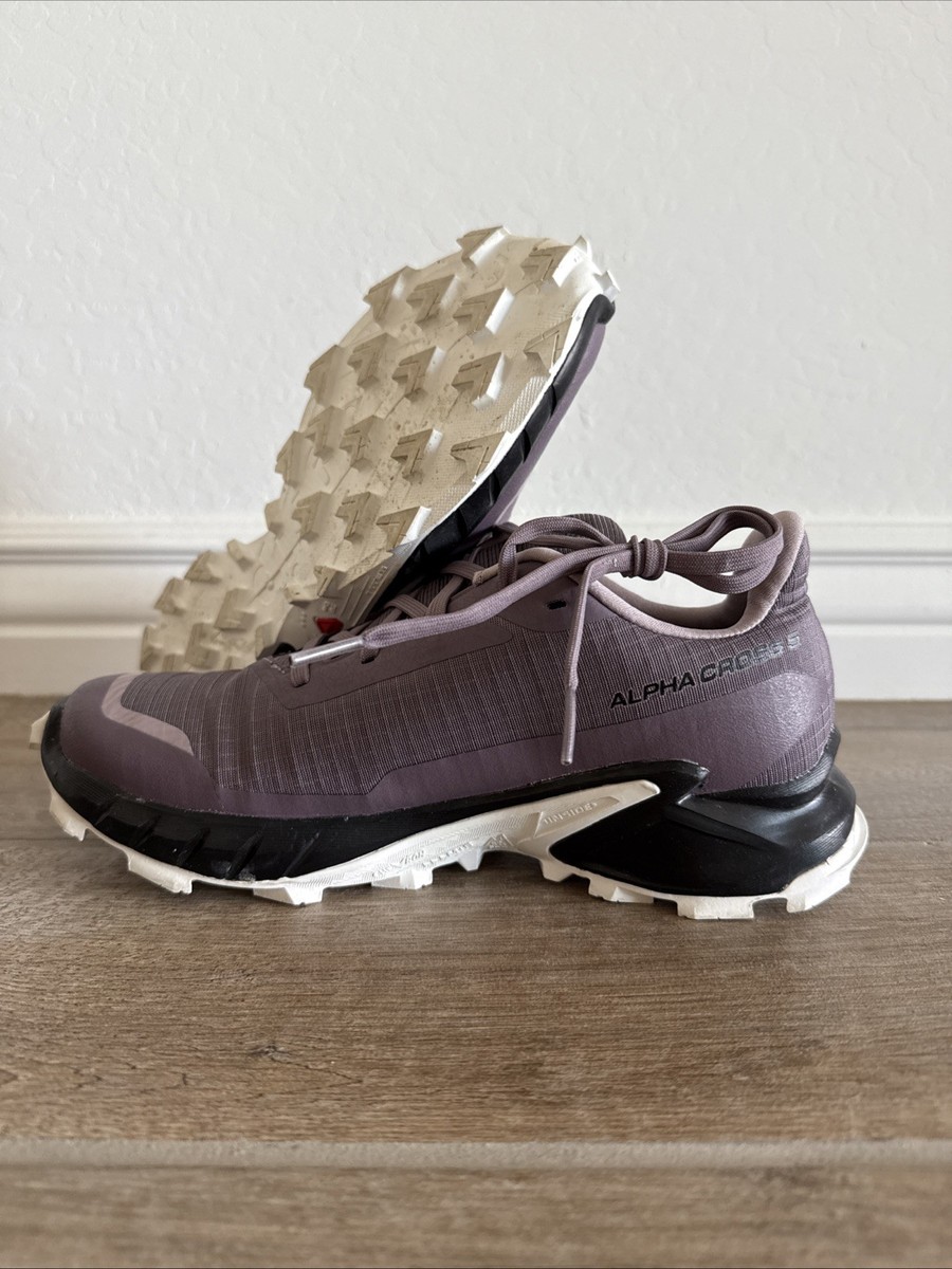 Salomon Alphacross 5 Moonscape Black White Size 7 Style