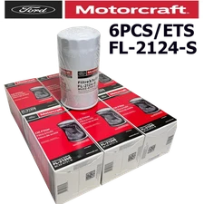 Pack of 6 OEM Genuine FL-2051S/2124S Oil Filter Ford Powerstroke Diesel 6.7L