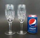 SET 2 WATERFORD Crystal KILDARE Cut Glass 7 3/8" Toasting Champagne Flute Goblet