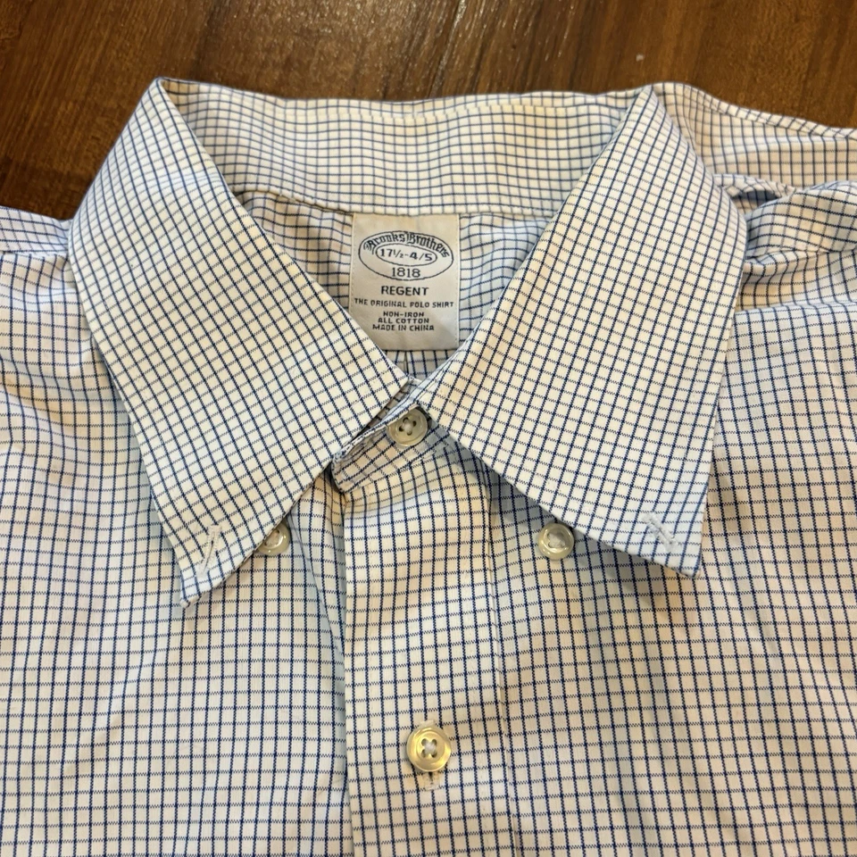 LOTE DE 9 camisas de vestir Brooks Brothers manga larga abotonadas 17 1/2 34 35 para hombre’s Foto 4 de 4