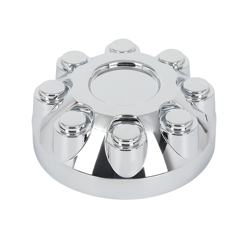 (4) Tapas centrales cromadas para Dodge Ram 2500 3500 SRW 2003-14 8 orejetas rueda de 17" Foto 4 de 4