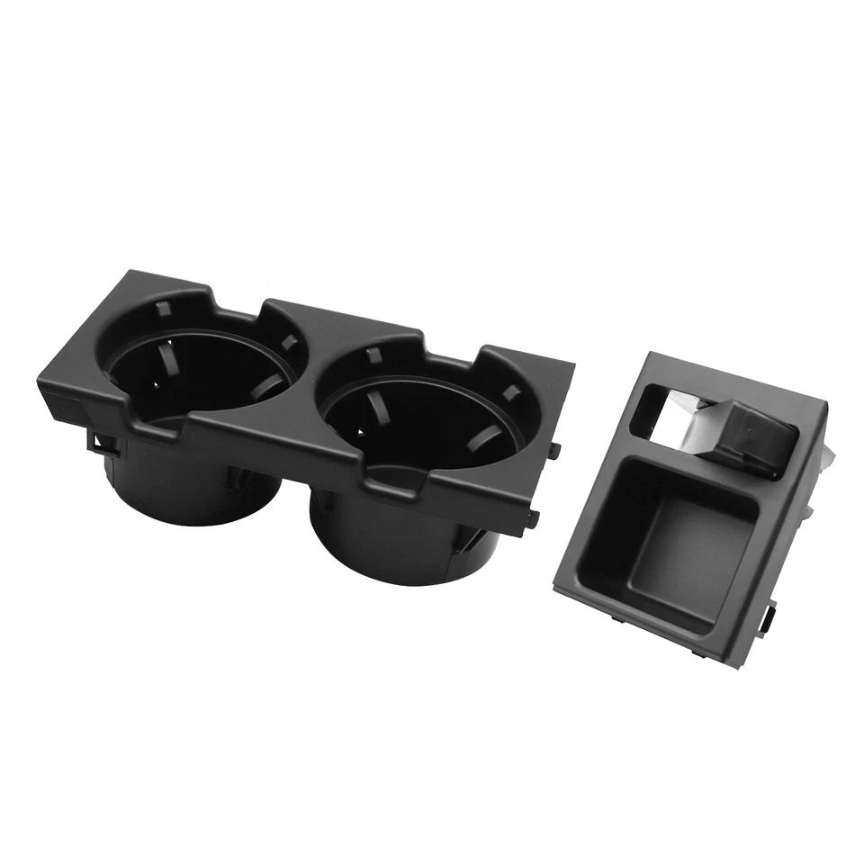 For BMW E46 51168217953 325i Black Front Center Console Cup Holder Coin Holder Foto 2 de 4