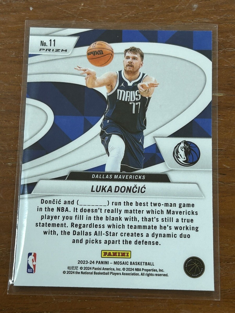 2023-24 Panini Mosaic LUKA DONCIC Give And Go Green Prizm 2023-24 Panini Mosaic LUKA DONCIC Give And Go Green Prizm