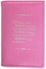 12 Step Book Cover - Meditation Book Cover - Pink- MED01