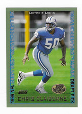 1999 Topps Collection Football Card Chris Claiborne Detriot Lions #331 Rookie RC. rookie card picture