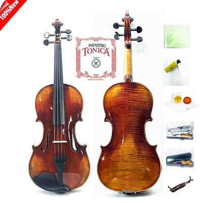 ^Andreas Gagliano Violin Outfit 4/4-1/2 VN402K-B Maintenance +Pack Tonica String