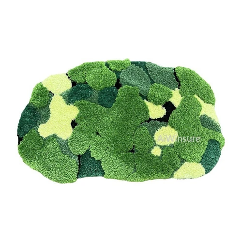 Moss Shag Area Rug for Bedroom Living Room Floor Mats Non-slip Thick Washable - Picture 16 of 44