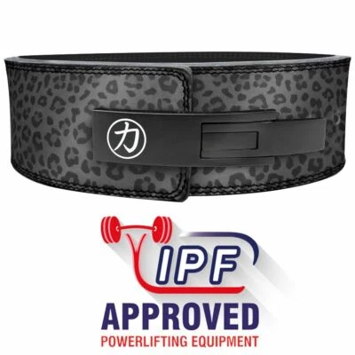 Strength Shop 10 mm Hebelgürtel - dunkler Leopard - IPF zugelassen (Powerlifting)