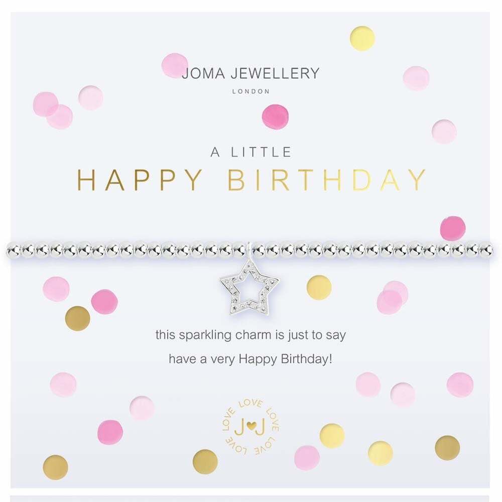 Joma Jewellery Confetti A Little Happy Birthday Bracelet