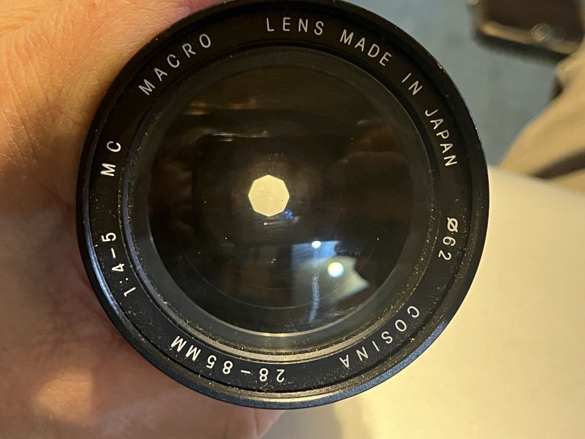 cosina 一眼レフ Cosina Camera Lens 28 - 85mm 1:4-5 MC Macro 62 Canon Mount