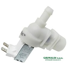 ELETTROVALVOLA 1 VIA 90° USCITA 12mm 2 CONTATTI LAVATRICE 220/240V 50/60Hz 8VA