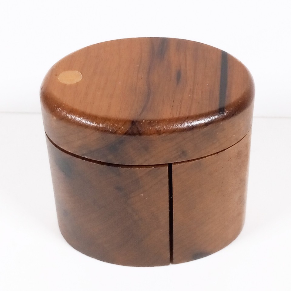 Oval Myrtlewood Oregon Wood Wooden Postage Stamp Dispenser Box eBay