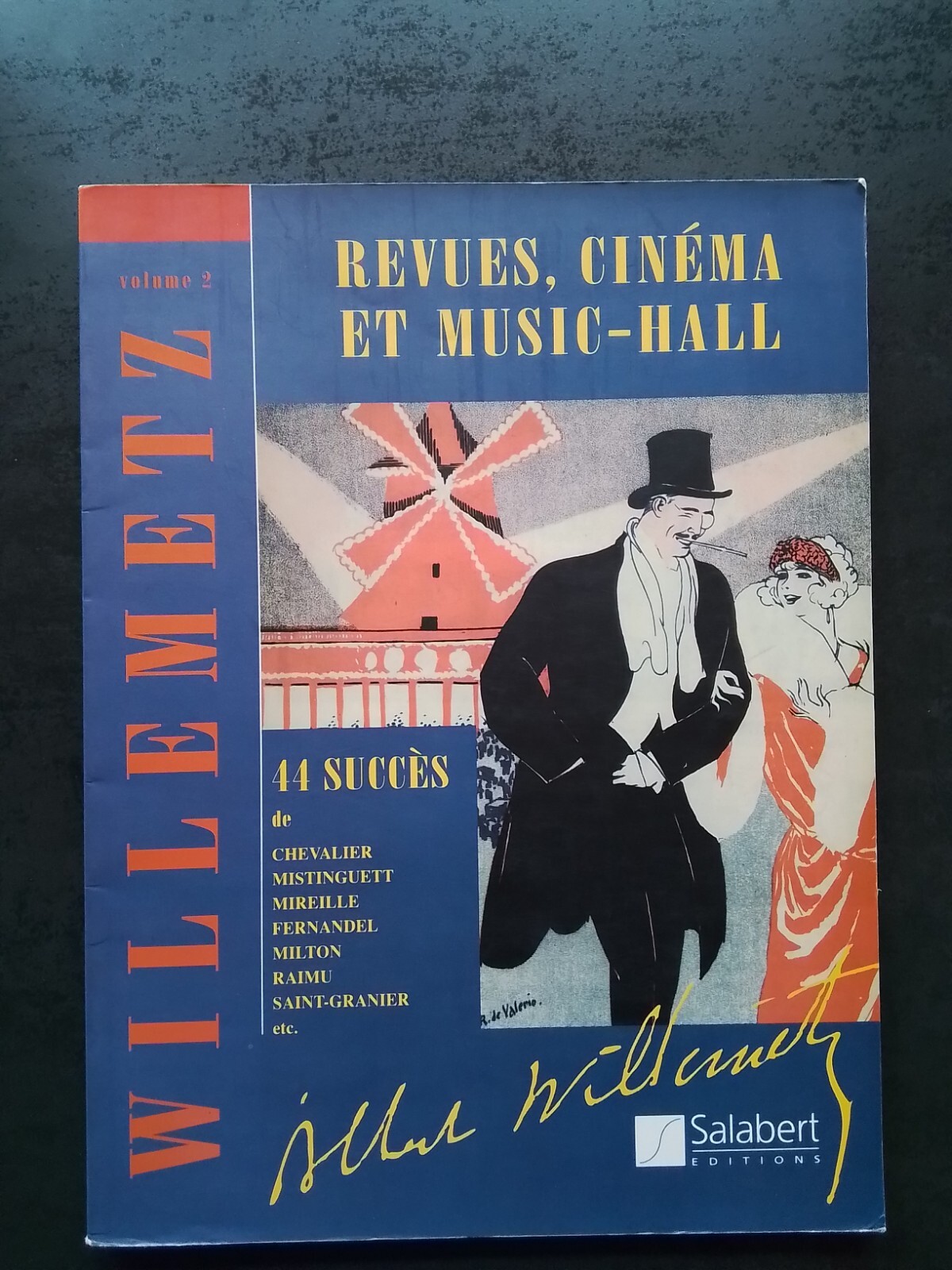 Partition Albert Willemetz Vol 2 recueil de collection pour chant et piano
