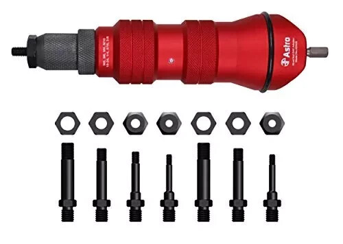 Astro Pneumatic ADN38 XL Kit adattatore per trapano dado rivetto - capacità 3/8" - Foto 1 di 3