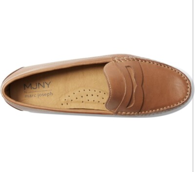 MJNY Marc Joseph Womens Leather Classic Penny Slip On Loafer  display picture 1
