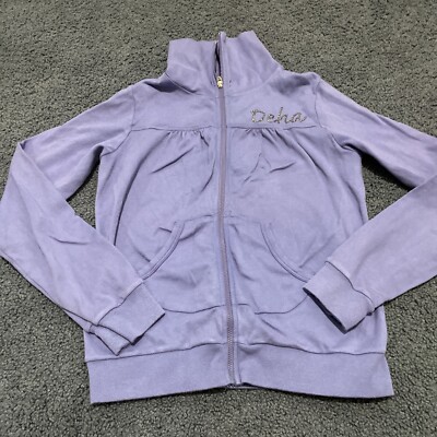 DEHA girls/ purple javket size L, very good condition,100% cotton