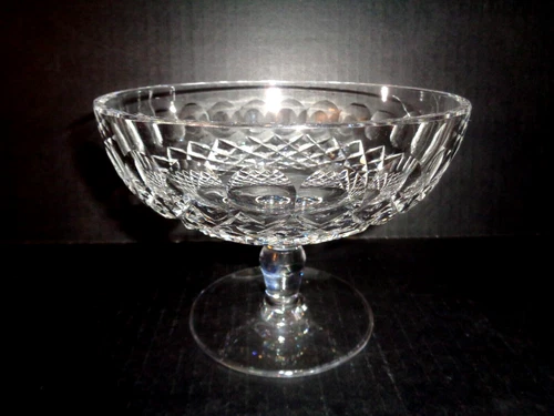 WATERFORD Colleen CRYSTAL CUT FOOTED COMPOTE / COMPORT