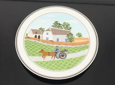 VILLEROY & BOCH DESIGN NAIF 6½” ROUND TEA TILE TRIVET HOT PLATE – LAPLAU 1