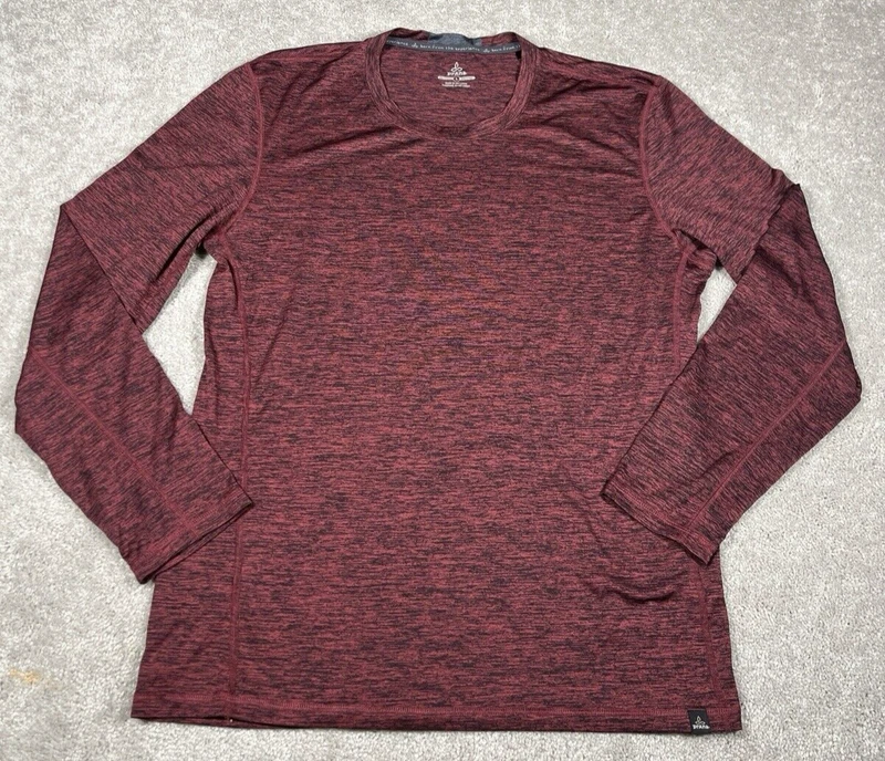 prana breathe long sleeve lightweight active wear gym shirt
