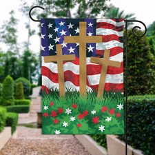 American Cross Flag, Christian Cross Flag, Divine Cross Flag, Faith Jesus Flag