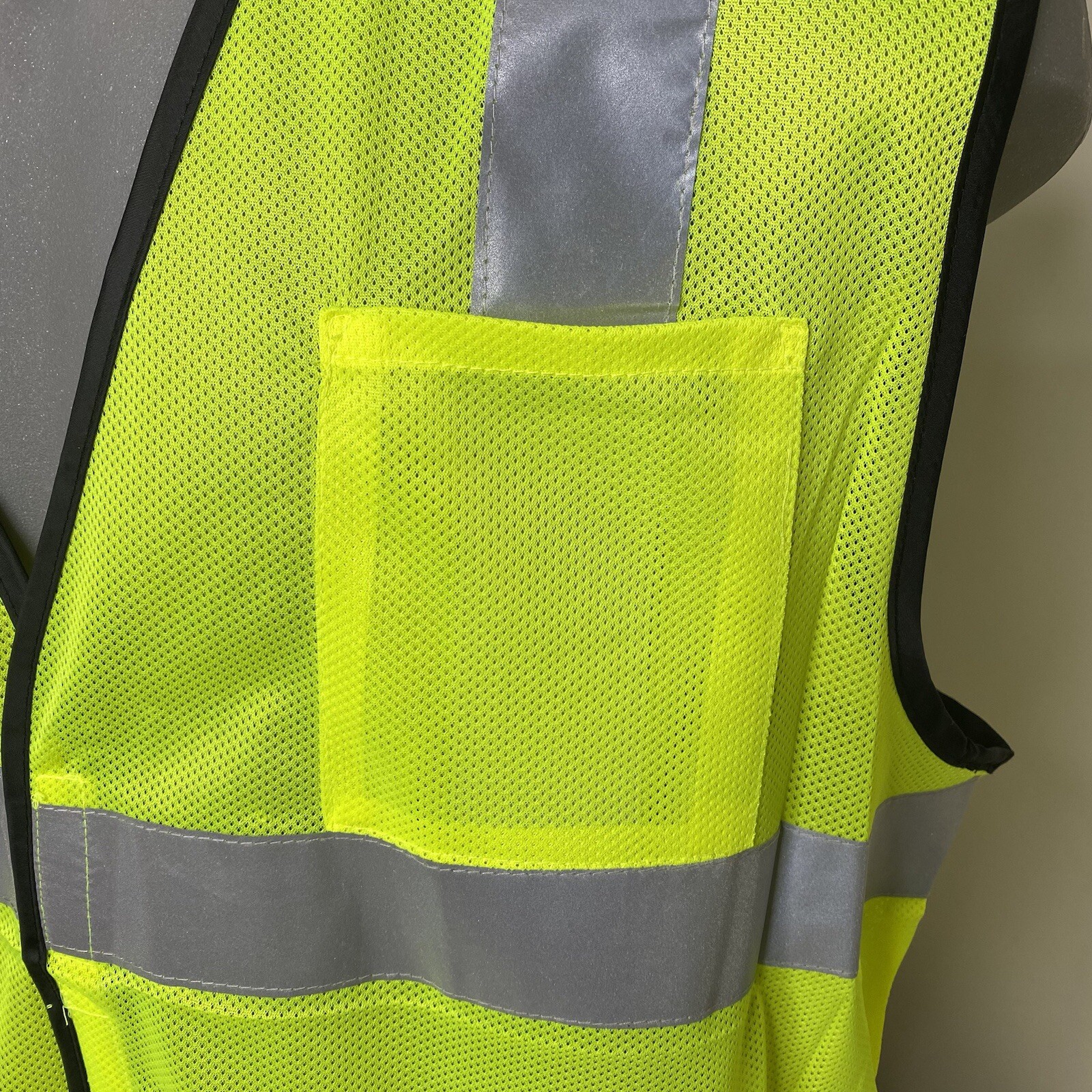 NWT Lot of 8 Port Authority High Visibility Safety Vest sz M/L Neon Yellow - second product detail image