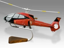 Airbus Eurocopter EC130 B4 Ecureuil Desk Wood Helicopter Model Small Scale 1/32
