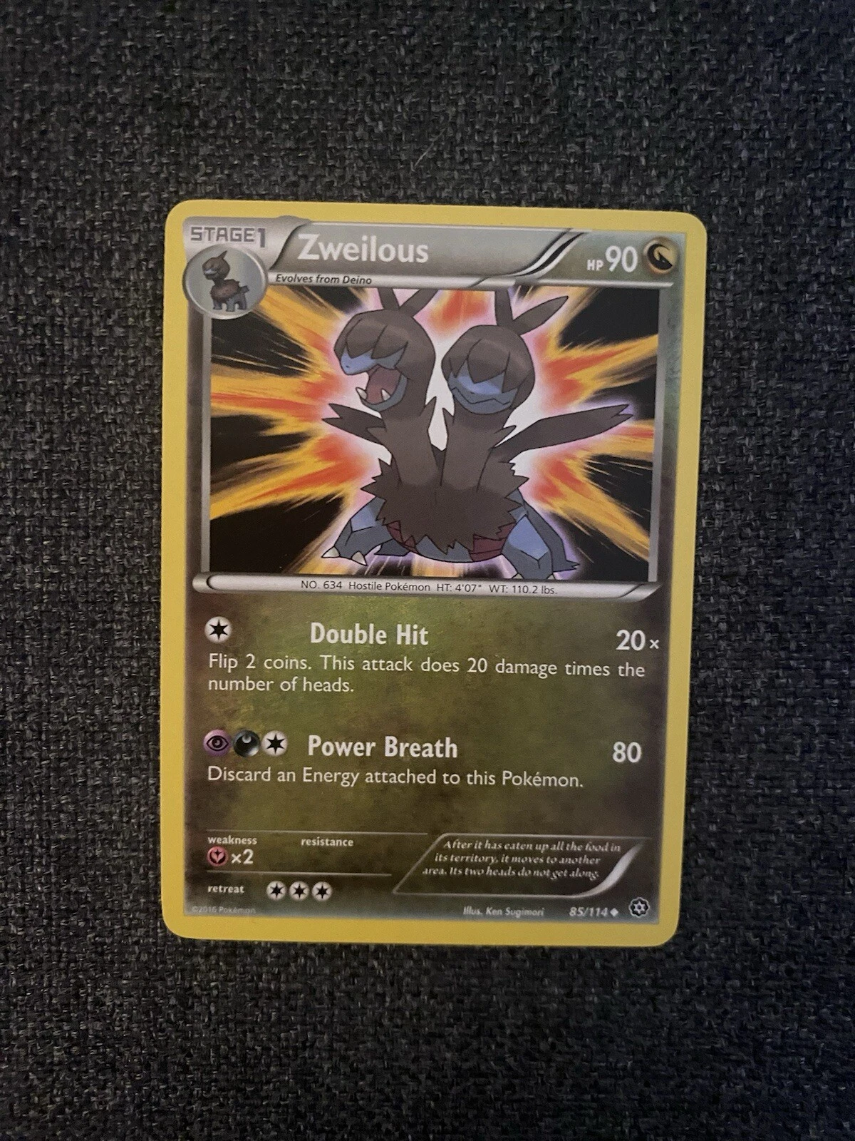 Zweilous - 85/114 - Uncommon - XY Steam Siege